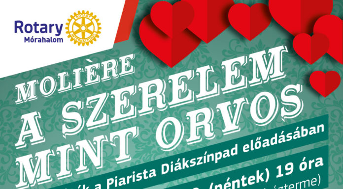A szerelem mint orvos – vígjáték a Piarista Diákszínpad előadásában január 20-án Mórahalmon