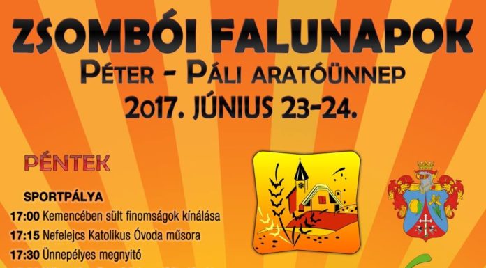Falunap és Péter-Páli Aratóünnep Zsombón
