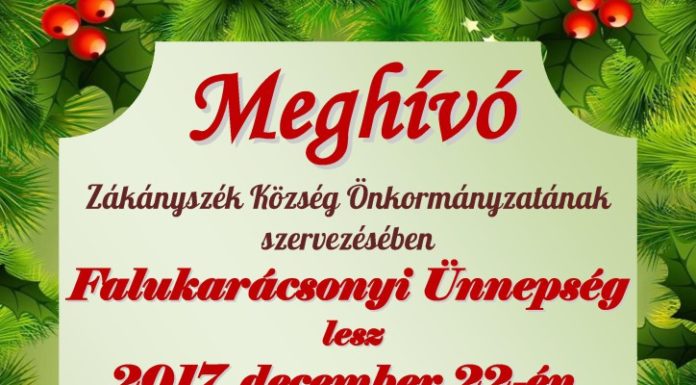 Falukarácsonyi ünnepség Zákányszéken