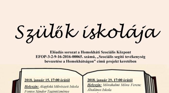 „Szülők Iskolája” – Szakértők előadássorozata gyermekproblémákról Mórahalmon