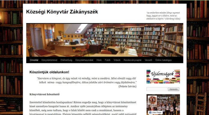 Már az interneten is böngészhetjük a zákányszéki könyvtár teljes állományát