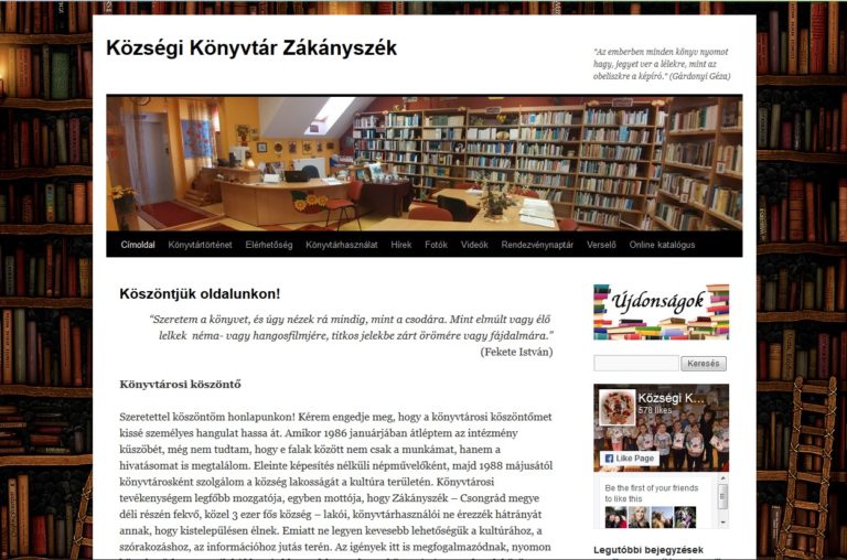 Már az interneten is böngészhetjük a zákányszéki könyvtár teljes állományát