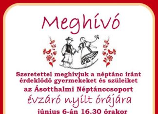 Az Ásotthalmi Néptánccsoport nyílt napot tart