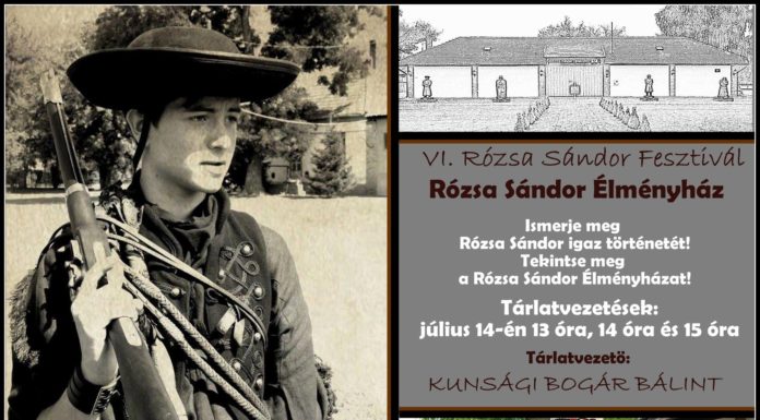 VI. Rózsa Sándor Fesztivál Ásotthalmon július 13-15-ig