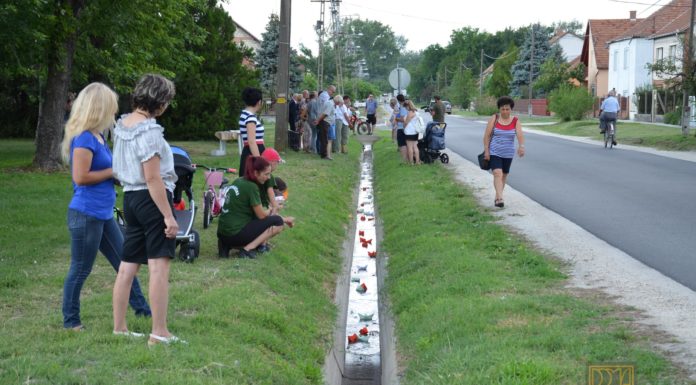 Útnak indult papírhajók… – Elkészült Domaszék csapadékvíz-elvezető hálózatának harmadik szakasza