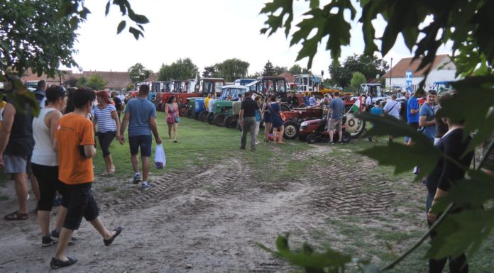 Traktoros felvonulás kicsik és nagyok közreműködésével Domaszéken – VIDEO