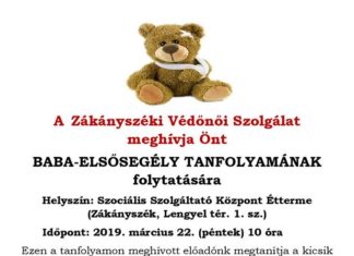 A Zákányszéki Védőnői Szolgálat folytatja Baba-elsősegély tanfolyamát
