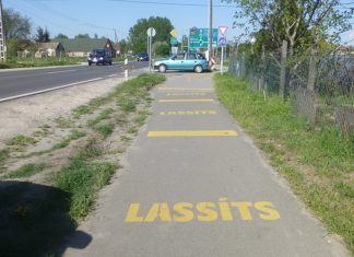 Elkészült a belterületi kerékpárút Domaszéken