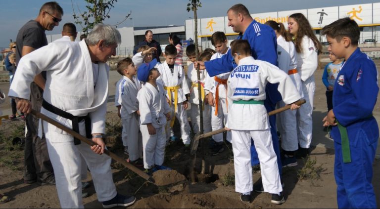 Fát ültettek a mórahalmi judósok a sportág világnapja alkalmából