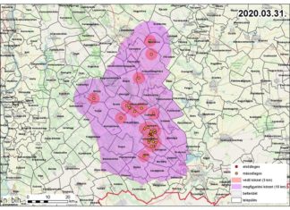 Madárinfluenza megfigyelési körzet a Homokháti településeken
