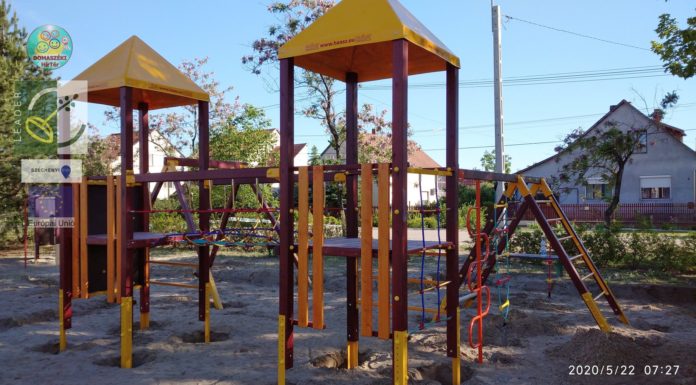 Domaszéken két játszóteret fejlesztenek új eszközök beszerzésével