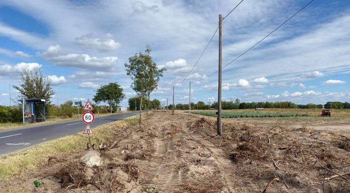 Épül a Kissori úti kerékpárút Mórahalmon (Galéria)