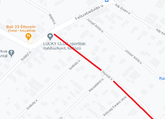 Október 19-én kezdik meg Üllésen a Huszár utca felújítását