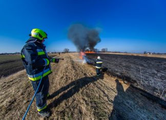 Tűz, nádastűz, ellentűz – a szabadtéri tüzek oltását gyakorolták Mórahalomnál (Galéria)