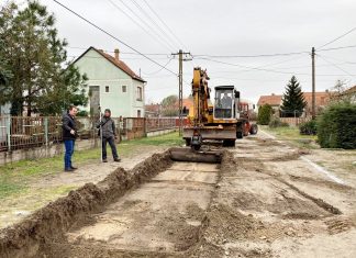 Domaszéken megkezdődött a belterületi úthálózat fejlesztése