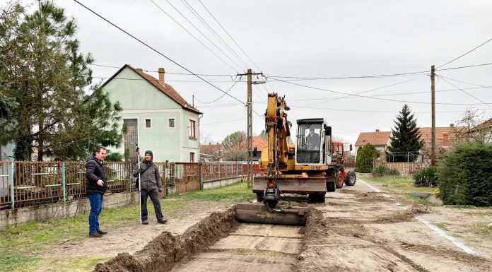 Domaszéken megkezdődött a belterületi úthálózat fejlesztése