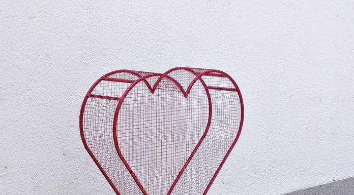 A domaszéki Terméktér udvarában kapott helyet a kupakgyűjtő szív