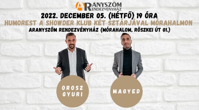 A hazai stand up nagyágyúi Mórahalmon