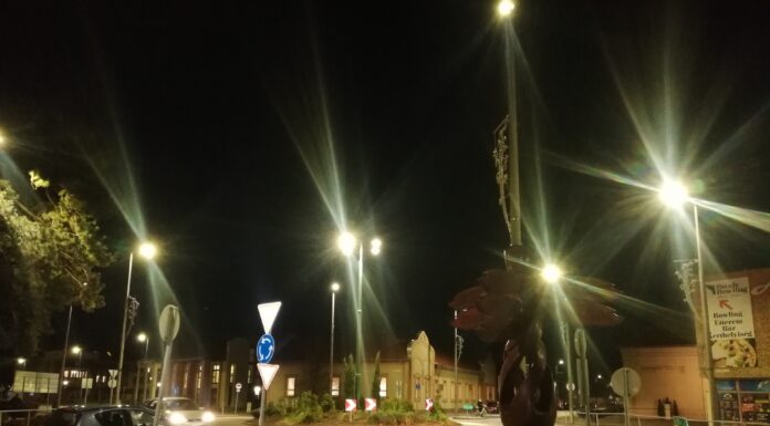 Kicserélték az égőket a mórahalmi körforgalomnál