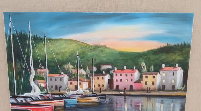 Domaszéki festőművész képei az Aranyszömben