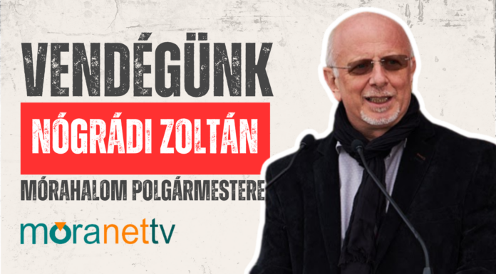 A Móra-Net Tv stúdiójában Nógrádi Zoltán, Mórahalom polgármestere (videó)