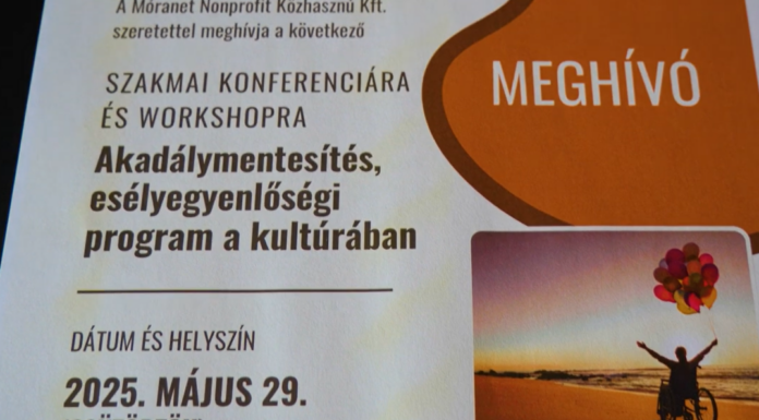 Akadálymentesítés a kultúrában -szakmai konferencia és workshop Mórahalmon – videó