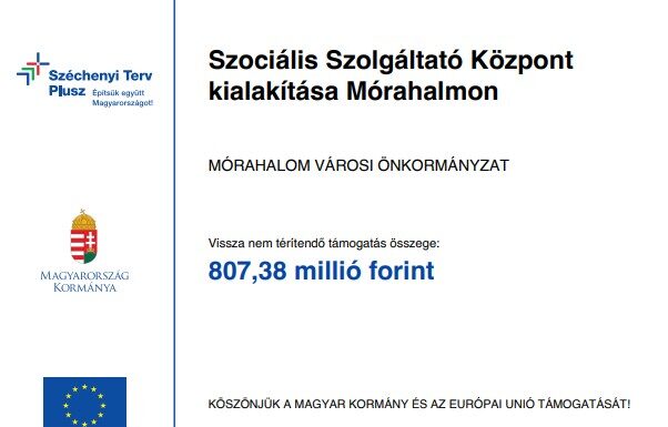 Elindult a szociális szolgáltató központ kialakítása Mórahalmon